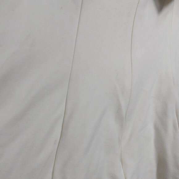 Anthropologie BHLDN Strapless Tuxedo Mini Dress White Bridal SZ M Casual Wedding - Picture 14 of 14